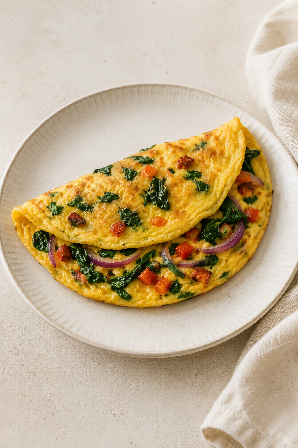 Groente-omelet met chorizo